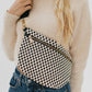 Westlyn Woven Bum Bag *NEW COLORS ADDED*: Checkered Emerald