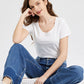 BAYEAS High Waist Release Hem Wide Leg Jeans