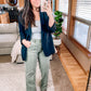 Judy Blue High Rise Front Seam Straight Jeans in Sage