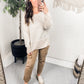 Risen High Waist Utility Straight Cargo Jeans
