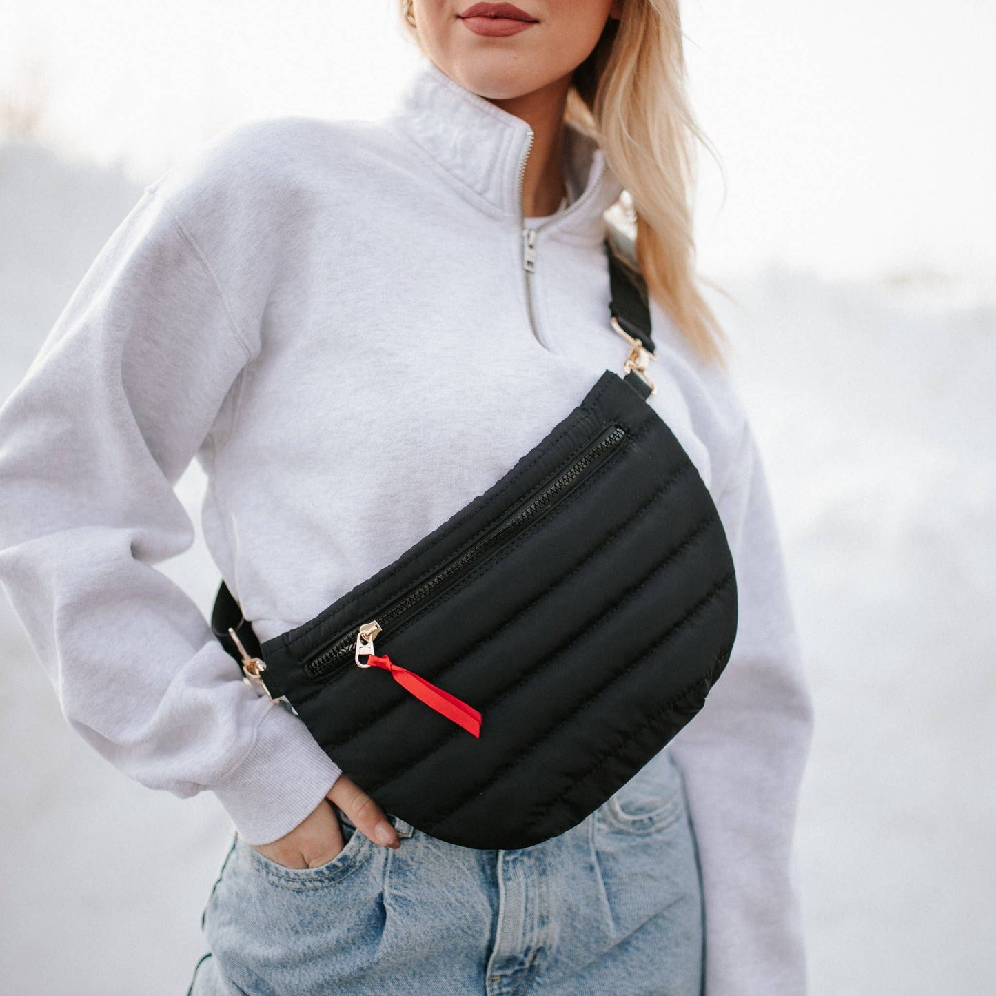 Jolie Puffer Belt Bag: Emerald