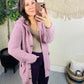 Soft Wisteria Hooded Cardigan