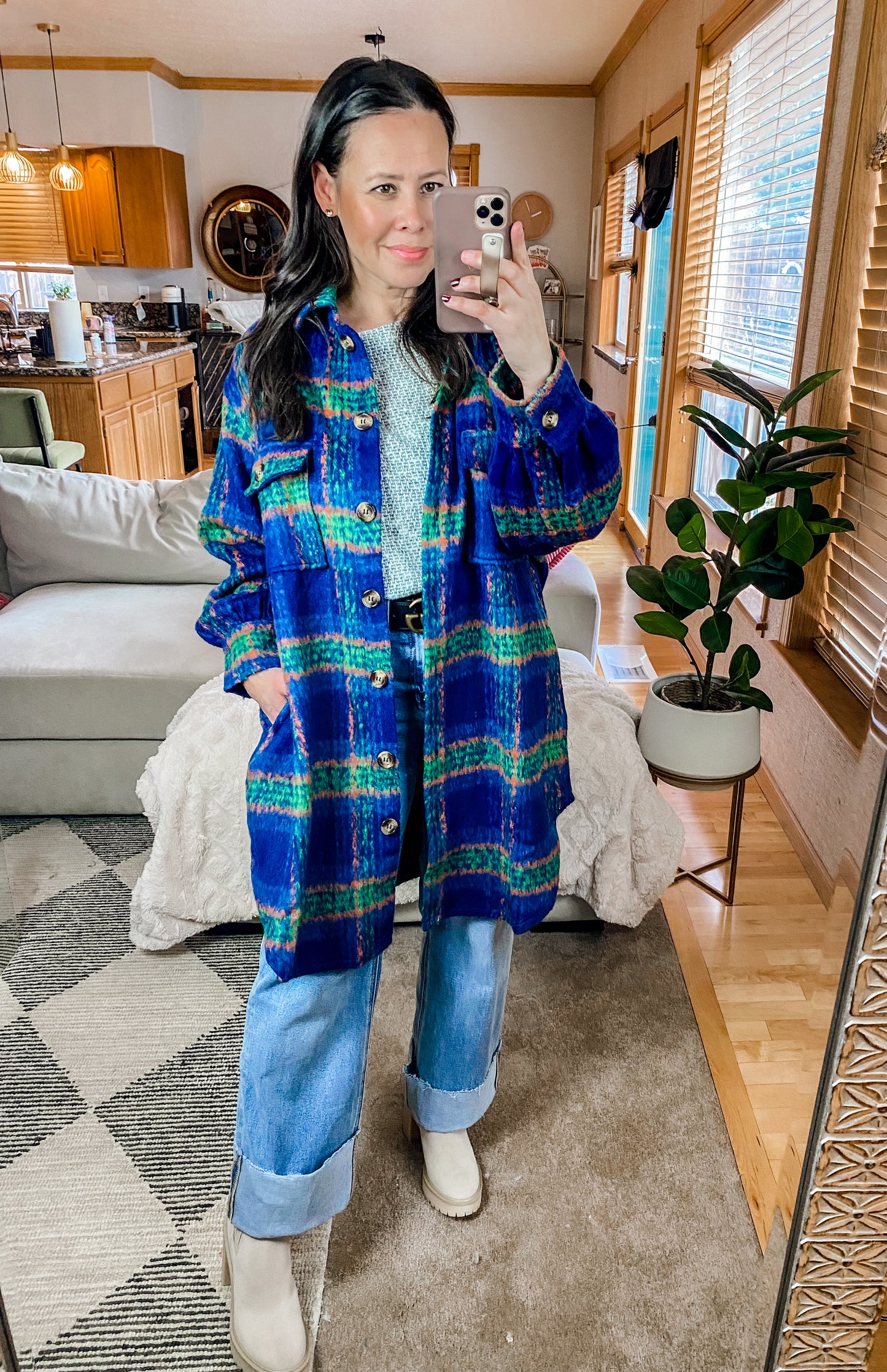 No Tears Plaid Coat