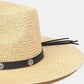 Summer Belt Strap Straw Hat