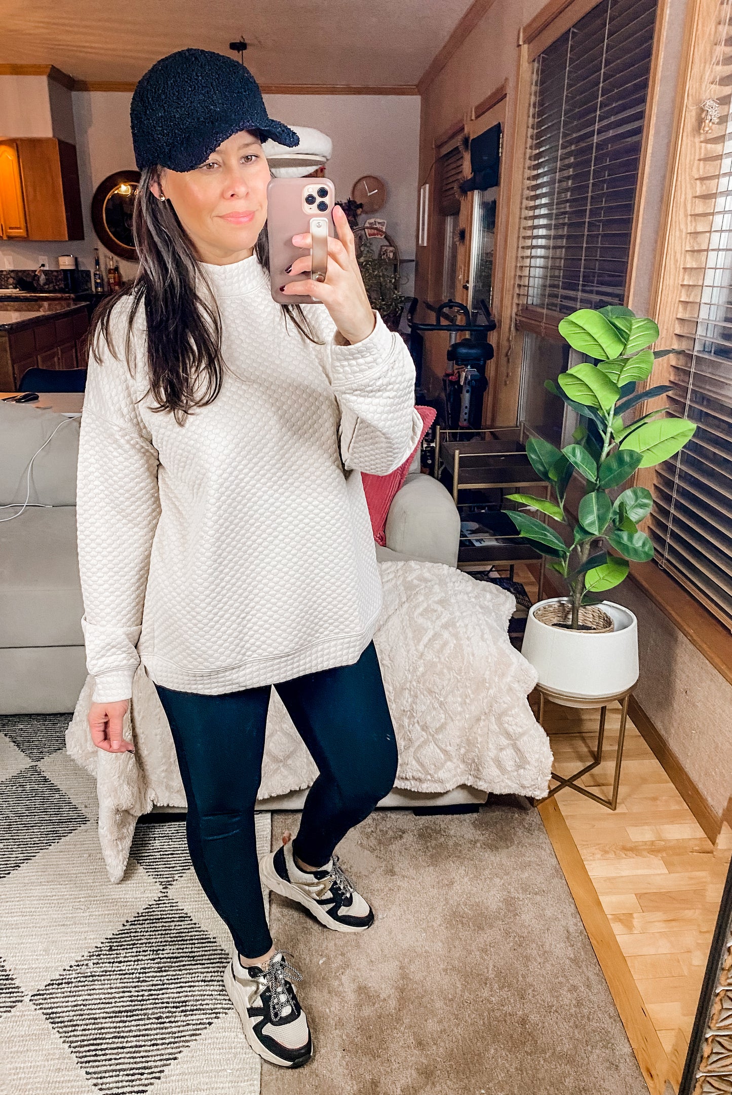 Don't Change Anything Mock Neck Pullover