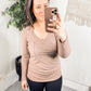 Indeed You Do Long Sleeve V-Neck Top