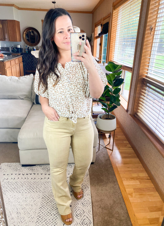 Fancy Me Floral Button Down