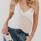 Rachel Raffia Bum Bag: Black