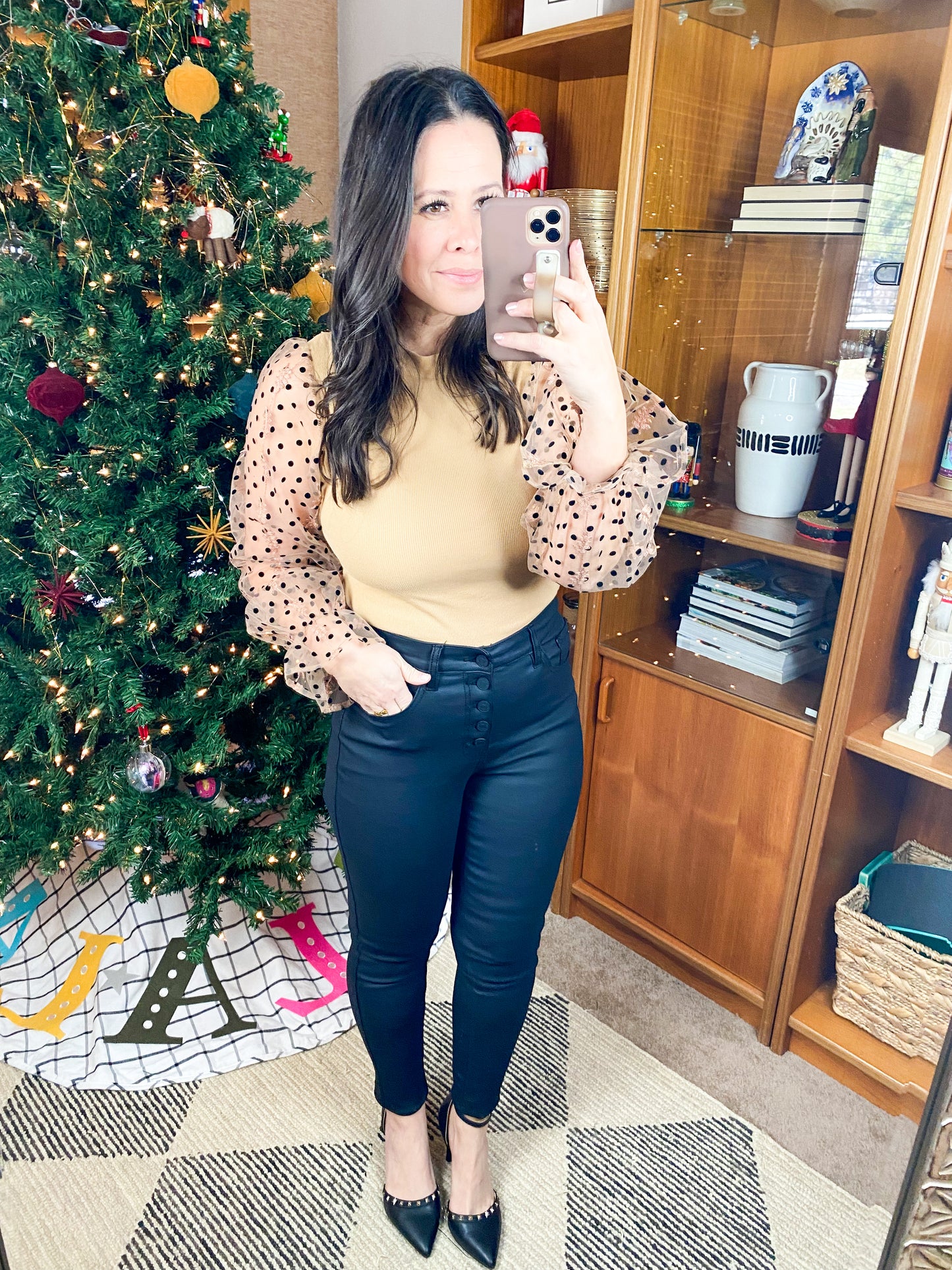 Dots on My Sleeves Blouse