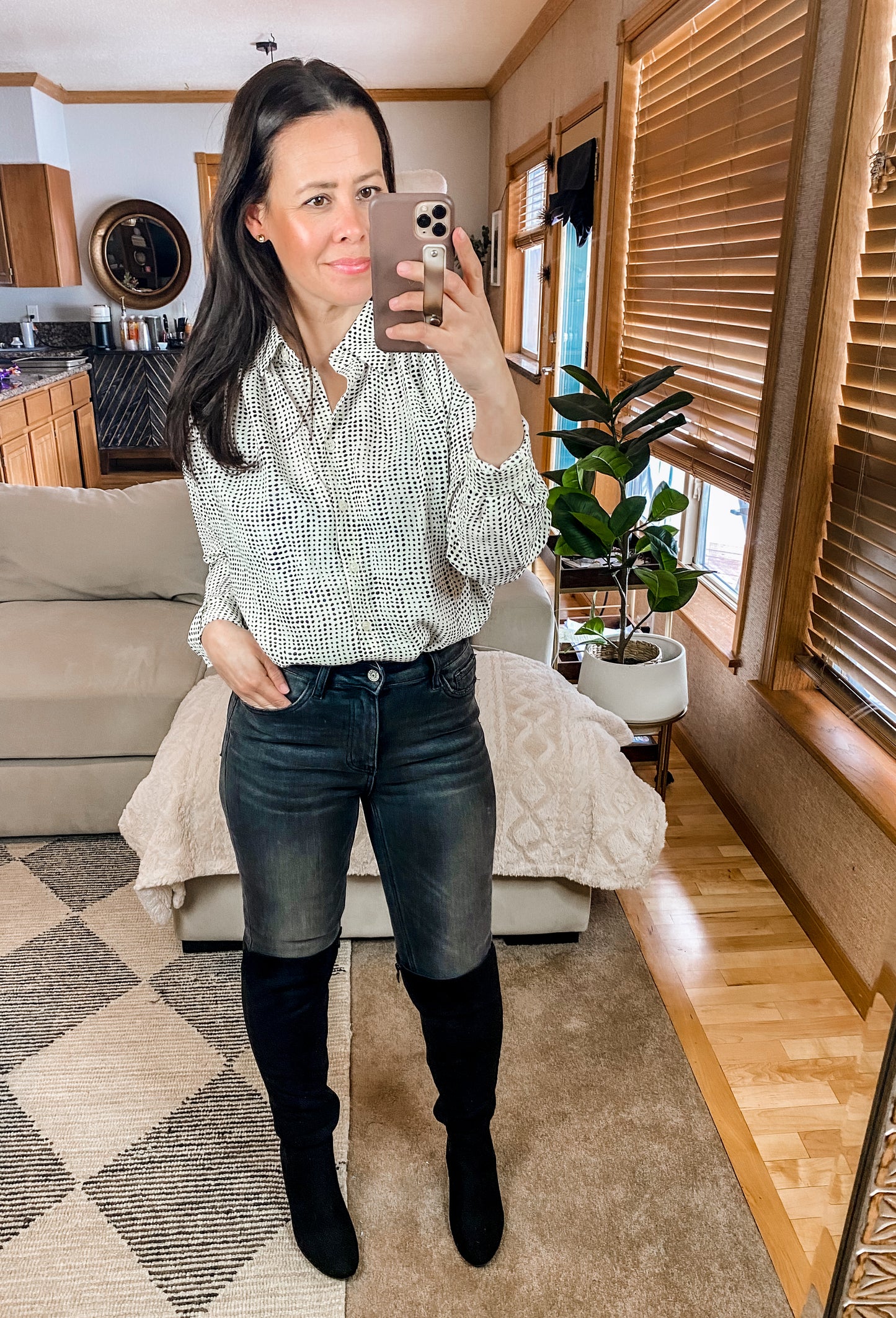 Terms of Endearment Dolman Sleeve Button Up