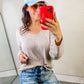 Dropped Shoulder Long Sleeve - Ivory