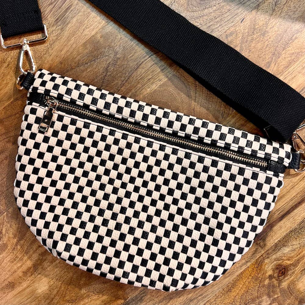 RESTOCKED! Westlyn Woven Bum Bag: Emerald
