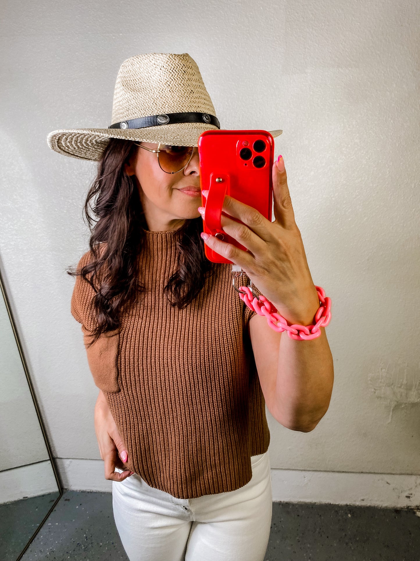 Summer Belt Strap Straw Hat