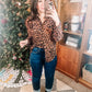So Fierce Animal Print Blouse
