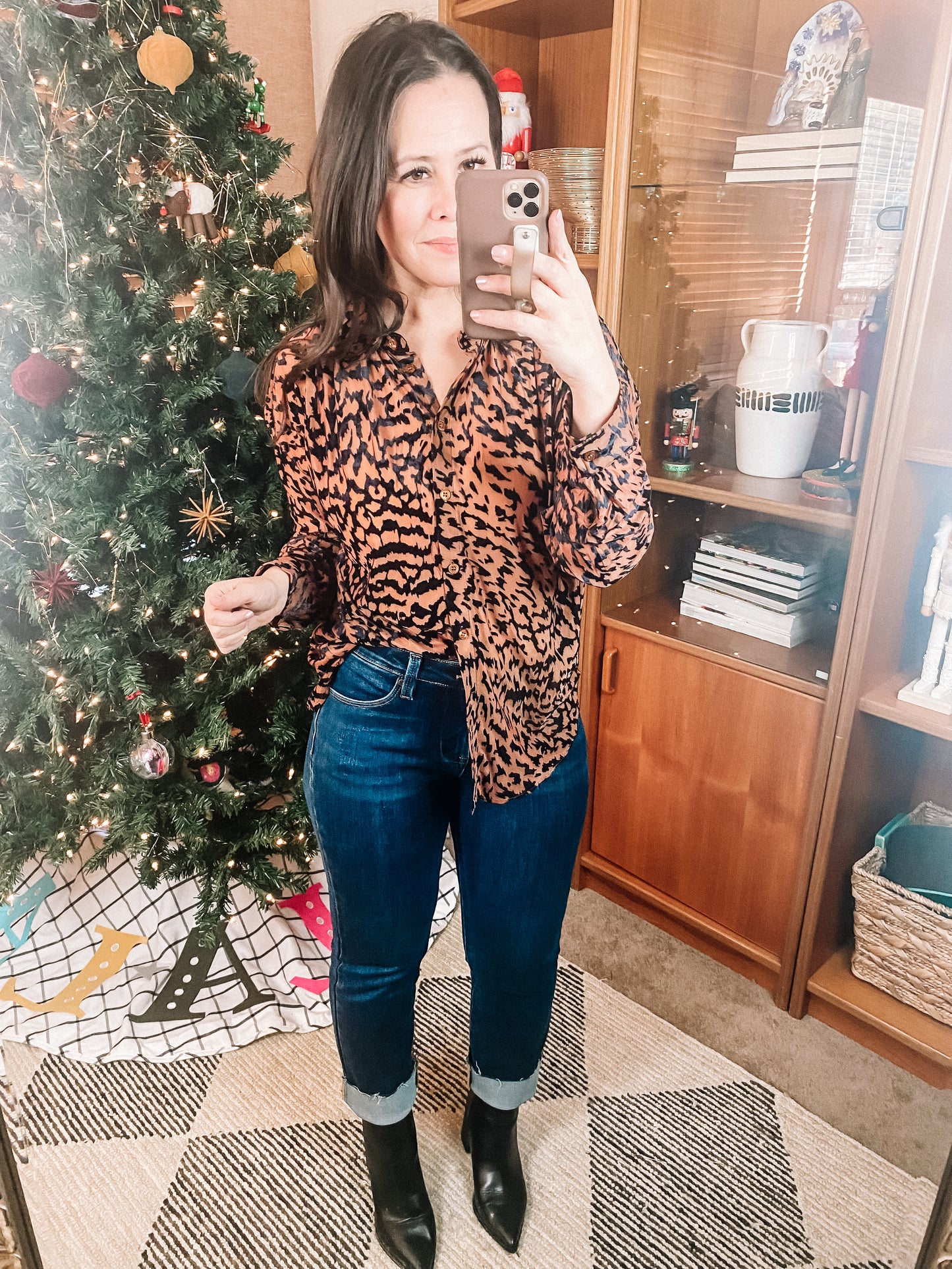 So Fierce Animal Print Blouse