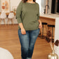 A Day Together Long Sleeve Top in Olive