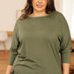 A Day Together Long Sleeve Top in Olive