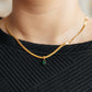 A Moment Like This Pendant Necklace in Green