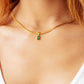 A Moment Like This Pendant Necklace in Green
