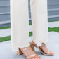 Alice High Rise Over Dyed 90's Straight Jeans in Light Khaki