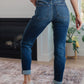 Judy Blue Mid Rise Cuffed Slim Fit Jeans