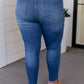 Judy Blue High Rise Tummy Control Side Slit Skinny Jeans