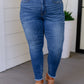 Judy Blue High Rise Tummy Control Side Slit Skinny Jeans