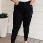 Judy Blue High Rise Tummy Control Classic Skinny Jeans in Black