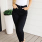 Judy Blue High Rise Tummy Control Classic Skinny Jeans in Black