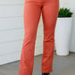 Judy Blue Mid Rise Slim Bootcut Jeans in Terracotta