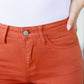 Judy Blue Mid Rise Slim Bootcut Jeans in Terracotta