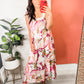 Tropical Printed Cami Midi Dress