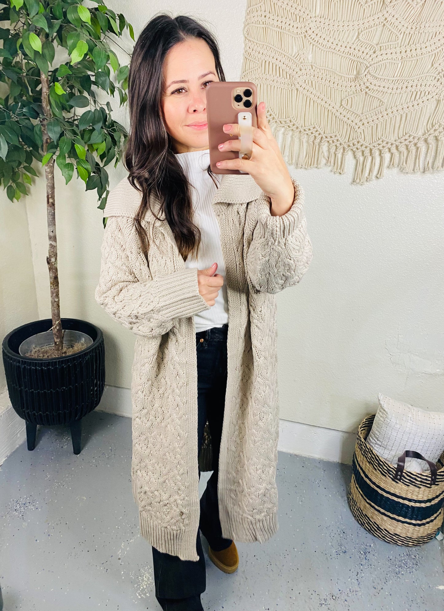 I Love You More Duster Cardigan