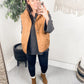 Neither Here Nor There Puffer Vest in Camel