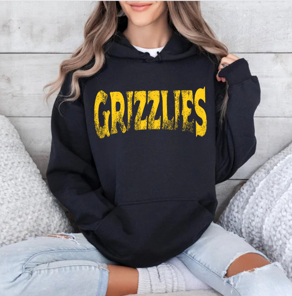 Grunge School Spirit Mascot Sweatshirt