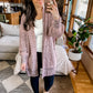 The Way It Was Cardigan in Mauve