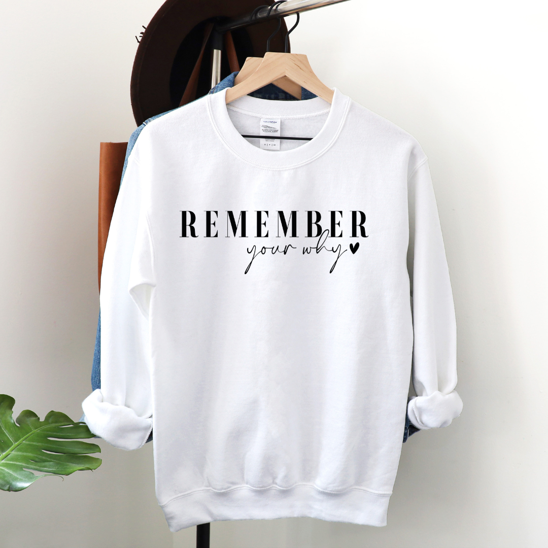 Remember Your Why Crewneck Sweatshirt