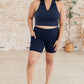 Getting Active Biker Shorts in Navy