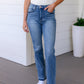 Judy Blue High Rise Tummy Control Release Hem Slim Bootcut Jeans