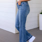 Judy Blue High Rise Tummy Control Release Hem Slim Bootcut Jeans
