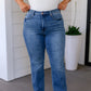 Judy Blue High Rise Tummy Control Release Hem Slim Bootcut Jeans