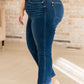 Judy Blue Mid Rise Vintage Cuffed Skinny Capri