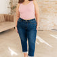 Judy Blue Mid Rise Vintage Cuffed Skinny Capri
