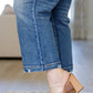 Judy Blue High Rise Vintage Wide Leg Crop Jeans