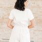 Break Point Collared Romper in Natural