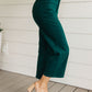 Judy Blue High Rise Tummy Control Wide Leg Crop Jeans in Teal