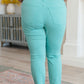 Judy Blue High Rise Garment Dyed Slim Jeans in Aquamarine