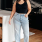 Judy Blue Tummy Control Vintage Wash Straight Jeans
