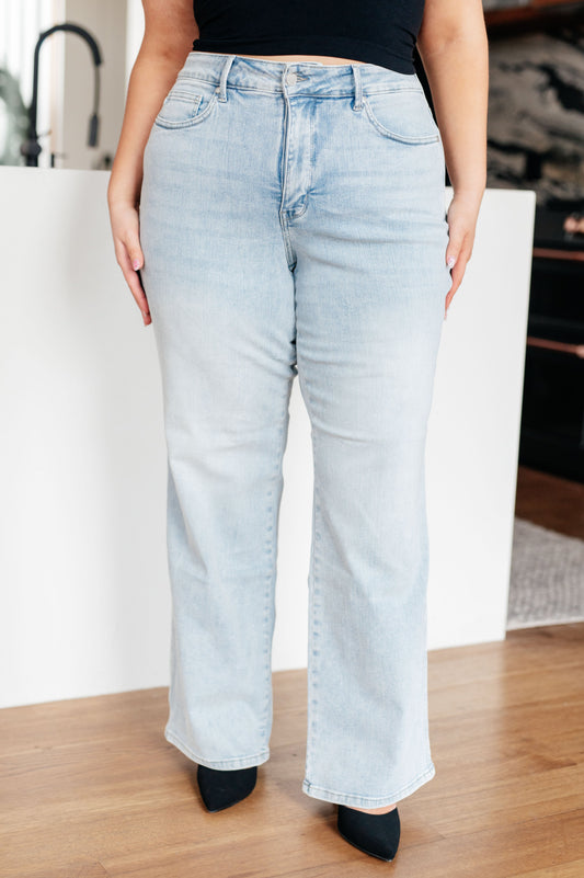 Judy Blue Tummy Control Vintage Wash Straight Jeans