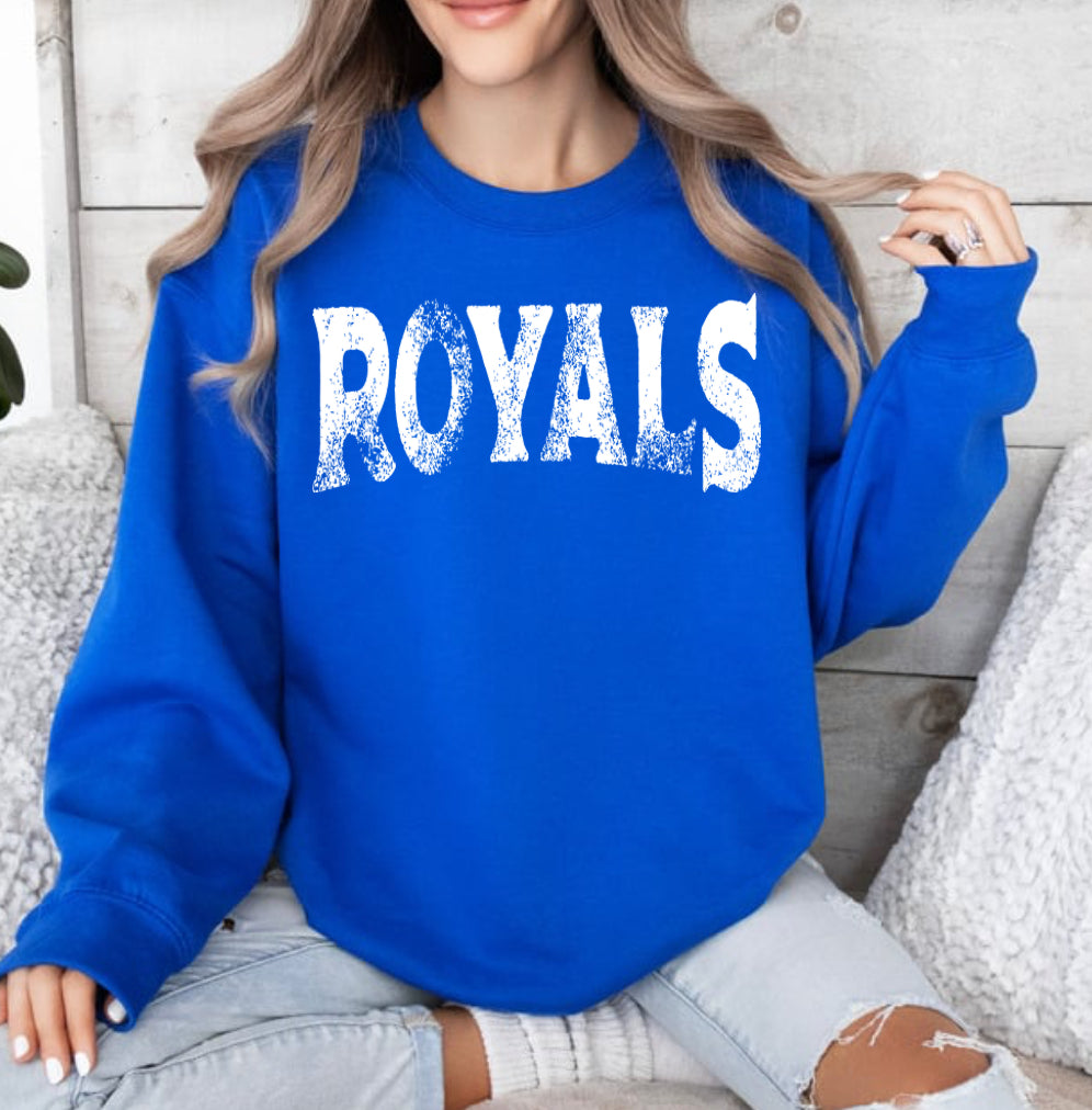 Grunge School Spirit Mascot Sweatshirt